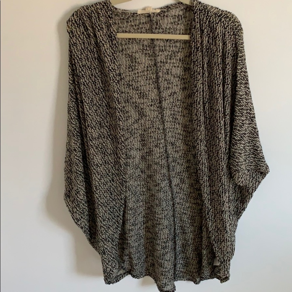 Black and white cardigan